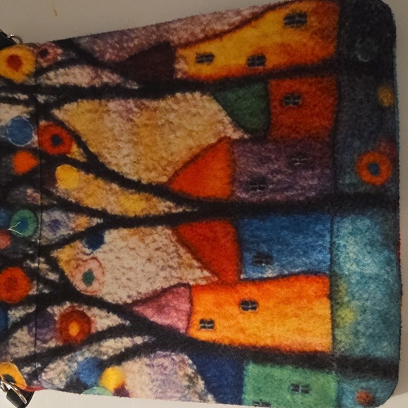 Colorful Artistic Women Bag            Cottage Village - Picture 4 of 4